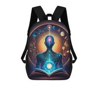 sinyumoney Sac À Dos 3D Amusant Et Cool Pour Adolescents (garçons Et Filles) Esoteric Zen Universe V9 Sac À Dos Imprimé 3D Pour Enfants, Sac D'école Primaire 17inch