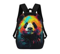 sinyumoney Sac À Dos 3D Amusant Et Cool Pour Adolescents (garçons Et Filles) Neon Panda Sac À Dos Imprimé 3D Pour Enfants, Sac D'école Primaire 17inch