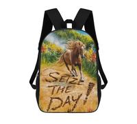sinyumoney Sac À Dos 3D Amusant Et Cool Pour Adolescents (garçons Et Filles) Seize The Day Sac À Dos Imprimé 3D Pour Enfants, Sac D'école Primaire 17inch