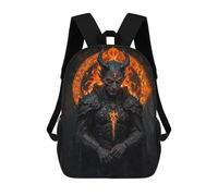 sinyumoney Sac À Dos 3D Amusant Et Cool Pour Adolescents (garçons Et Filles) The Menace of Asmodeus Sac À Dos Imprimé 3D Pour Enfants, Sac D'école Primaire 17inch