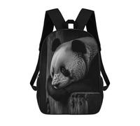 sinyumoney Sac À Dos 3D Amusant Et Cool Pour Adolescents (garçons Et Filles) Thinking Panda Sac À Dos Imprimé 3D Pour Enfants, Sac D'école Primaire 17inch