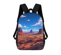 sinyumoney Sac À Dos 3D Amusant Et Cool Pour Adolescents (garçons Et Filles) Utah Nature Pixel Art Sac À Dos Imprimé 3D Pour Enfants, Sac D'école Primaire 17inch