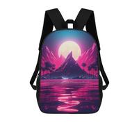 sinyumoney Sac À Dos 3D Amusant Et Cool Pour Adolescents (garçons Et Filles) Vivid Neon Vortex Sac À Dos Imprimé 3D Pour Enfants, Sac D'école Primaire 17inch