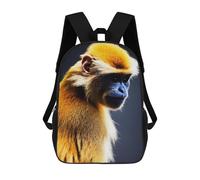 sinyumoney Sac À Dos 3D Amusant Et Cool Pour Adolescents (garçons Et Filles) Yellow Monkey Sac À Dos Imprimé 3D Pour Enfants, Sac D'école Primaire 17inch