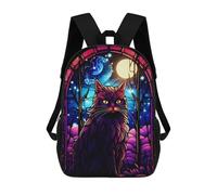 sinyumoney Sac À Dos 3D Anggora Cat Abstract Sac D'école Pour Garçons, Sac À Livres, Sac À Dos Tendance Pour Ordinateur Portable, Sac À Dos Pour Garçons Et Filles 17inch