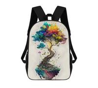 sinyumoney Sac À Dos 3D Colorful Tree Sac D'école Pour Garçons, Sac À Livres, Sac À Dos Tendance Pour Ordinateur Portable, Sac À Dos Pour Garçons Et Filles 17inch