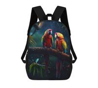 sinyumoney Sac À Dos 3D Epic Rainy Parrots Sac D'école Pour Garçons, Sac À Livres, Sac À Dos Tendance Pour Ordinateur Portable, Sac À Dos Pour Garçons Et Filles 17inch