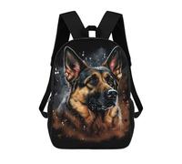 sinyumoney Sac À Dos 3D German Shepherd Portrait Sac D'école Pour Garçons, Sac À Livres, Sac À Dos Tendance Pour Ordinateur Portable, Sac À Dos Pour Garçons Et Filles 17inch
