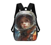 sinyumoney Sac À Dos 3D Girl from Outer Space Sac D'école Pour Garçons, Sac À Livres, Sac À Dos Tendance Pour Ordinateur Portable, Sac À Dos Pour Garçons Et Filles 17inch