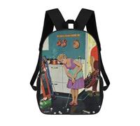 sinyumoney Sac À Dos 3D Golf in The Kitchen Sac D'école Pour Garçons, Sac À Livres, Sac À Dos Tendance Pour Ordinateur Portable, Sac À Dos Pour Garçons Et Filles 17inch