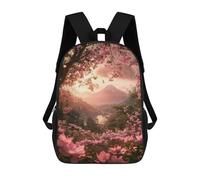 sinyumoney Sac À Dos 3D Japan Mount Fuji Sakura Sac D'école Pour Garçons, Sac À Livres, Sac À Dos Tendance Pour Ordinateur Portable, Sac À Dos Pour Garçons Et Filles 17inch