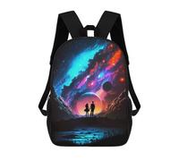 sinyumoney Sac À Dos 3D Love Among The Stars Sac D'école Pour Garçons, Sac À Livres, Sac À Dos Tendance Pour Ordinateur Portable, Sac À Dos Pour Garçons Et Filles 17inch