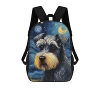 sinyumoney Sac À Dos 3D Miniature Schnauzer Sac D'école Pour Garçons, Sac À Livres, Sac À Dos Tendance Pour Ordinateur Portable, Sac À Dos Pour Garçons Et Filles 17inch