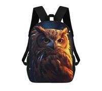 sinyumoney Sac À Dos 3D Owl Cool Sac D'école Pour Garçons, Sac À Livres, Sac À Dos Tendance Pour Ordinateur Portable, Sac À Dos Pour Garçons Et Filles 17inch