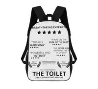 sinyumoney Sac À Dos 3D Pour Enfants 5 Star Bathroom Reviews Sacs Imprimés Sac D'école Sac À Dos Léger Sac À Dos Tendance Et Amusant Pour Enfants 17inch