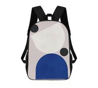 sinyumoney Sac À Dos 3D Pour Enfants Abstract Geometric Art Print Sacs Imprimés Sac D'école Sac À Dos Léger Sac À Dos Tendance Et Amusant Pour Enfants 17inch