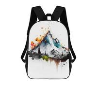 sinyumoney Sac À Dos 3D Pour Enfants Abstract Mountain Landscape Artwork Sacs Imprimés Sac D'école Sac À Dos Léger Sac À Dos Tendance Et Amusant Pour Enfants 17inch