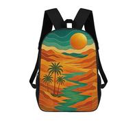 sinyumoney Sac À Dos 3D Pour Enfants Abstract River Scenery Art Sacs Imprimés Sac D'école Sac À Dos Léger Sac À Dos Tendance Et Amusant Pour Enfants 17inch