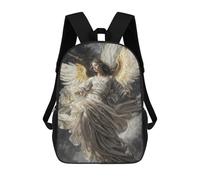 sinyumoney Sac À Dos 3D Pour Enfants Archangel Gabriel Sacs Imprimés Sac D'école Sac À Dos Léger Sac À Dos Tendance Et Amusant Pour Enfants 17inch