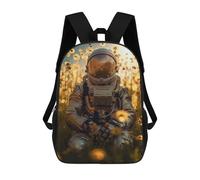 sinyumoney Sac À Dos 3D Pour Enfants Astronaut And Sunflowers Sacs Imprimés Sac D'école Sac À Dos Léger Sac À Dos Tendance Et Amusant Pour Enfants 17inch