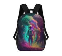 sinyumoney Sac À Dos 3D Pour Enfants Astronaut in Space -118 Sacs Imprimés Sac D'école Sac À Dos Léger Sac À Dos Tendance Et Amusant Pour Enfants 17inch