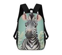 sinyumoney Sac À Dos 3D Pour Enfants Baby Zebra Cute Animal Sacs Imprimés Sac D'école Sac À Dos Léger Sac À Dos Tendance Et Amusant Pour Enfants 17inch
