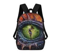 sinyumoney Sac À Dos 3D Pour Enfants Behold The Basilisk Sacs Imprimés Sac D'école Sac À Dos Léger Sac À Dos Tendance Et Amusant Pour Enfants 17inch
