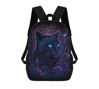 sinyumoney Sac À Dos 3D Pour Enfants Black Light Cat 13 Sacs Imprimés Sac D'école Sac À Dos Léger Sac À Dos Tendance Et Amusant Pour Enfants 17inch