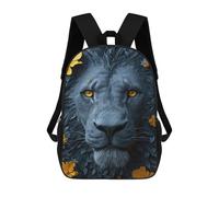 sinyumoney Sac À Dos 3D Pour Enfants Blue Lion Sacs Imprimés Sac D'école Sac À Dos Léger Sac À Dos Tendance Et Amusant Pour Enfants 17inch