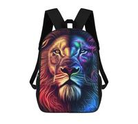 sinyumoney Sac À Dos 3D Pour Enfants Colorful Lion Face Animal Sacs Imprimés Sac D'école Sac À Dos Léger Sac À Dos Tendance Et Amusant Pour Enfants 17inch