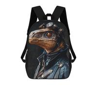 sinyumoney Sac À Dos 3D Pour Enfants Cool Steampunk Dinosaur Sacs Imprimés Sac D'école Sac À Dos Léger Sac À Dos Tendance Et Amusant Pour Enfants 17inch