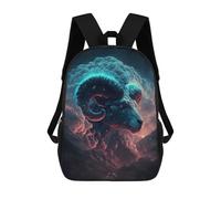 sinyumoney Sac À Dos 3D Pour Enfants Cosmic Ram Portrait Sacs Imprimés Sac D'école Sac À Dos Léger Sac À Dos Tendance Et Amusant Pour Enfants 17inch
