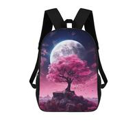 sinyumoney Sac À Dos 3D Pour Enfants Cosmic Sakura Tree Sacs Imprimés Sac D'école Sac À Dos Léger Sac À Dos Tendance Et Amusant Pour Enfants 17inch