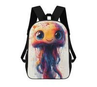 sinyumoney Sac À Dos 3D Pour Enfants Cute Jellyfish Illustration Sacs Imprimés Sac D'école Sac À Dos Léger Sac À Dos Tendance Et Amusant Pour Enfants 17inch