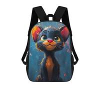 sinyumoney Sac À Dos 3D Pour Enfants Cute Oil Paint Panther Sacs Imprimés Sac D'école Sac À Dos Léger Sac À Dos Tendance Et Amusant Pour Enfants 17inch