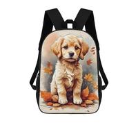 sinyumoney Sac À Dos 3D Pour Enfants Cute Puppies Sacs Imprimés Sac D'école Sac À Dos Léger Sac À Dos Tendance Et Amusant Pour Enfants 17inch