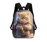 sinyumoney Sac À Dos 3D Pour Enfants Cute Superhero Kitten Cat Sacs Imprimés Sac D'école Sac À Dos Léger Sac À Dos Tendance Et Amusant Pour Enfants 17inch