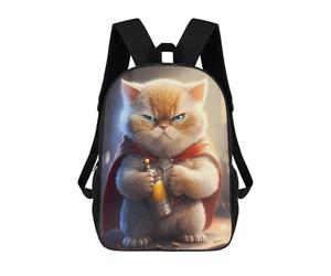 sinyumoney Sac À Dos 3D Pour Enfants Cute Superhero Kitten Cat Sacs Imprimés Sac D'école Sac À Dos Léger Sac À Dos Tendance Et Amusant Pour Enfants 17inch
