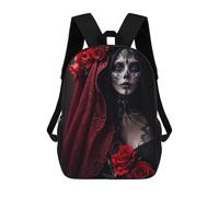 sinyumoney Sac À Dos 3D Pour Enfants Day of The Dead Bride Sacs Imprimés Sac D'école Sac À Dos Léger Sac À Dos Tendance Et Amusant Pour Enfants 17inch