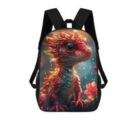 sinyumoney Sac À Dos 3D Pour Enfants Fire Red Baby Dragon Sacs Imprimés Sac D'école Sac À Dos Léger Sac À Dos Tendance Et Amusant Pour Enfants 17inch