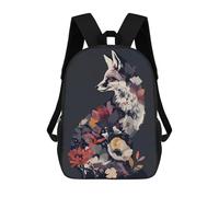 sinyumoney Sac À Dos 3D Pour Enfants Fox And Flower Pop Art Sacs Imprimés Sac D'école Sac À Dos Léger Sac À Dos Tendance Et Amusant Pour Enfants 17inch