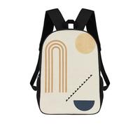 sinyumoney Sac À Dos 3D Pour Enfants Geometric Shapes 11 Sacs Imprimés Sac D'école Sac À Dos Léger Sac À Dos Tendance Et Amusant Pour Enfants 17inch