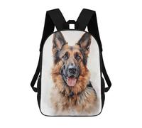 sinyumoney Sac À Dos 3D Pour Enfants German Shepherd Dog Sacs Imprimés Sac D'école Sac À Dos Léger Sac À Dos Tendance Et Amusant Pour Enfants 17inch