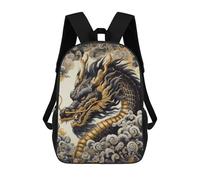 sinyumoney Sac À Dos 3D Pour Enfants Gold X Dragon Sacs Imprimés Sac D'école Sac À Dos Léger Sac À Dos Tendance Et Amusant Pour Enfants 17inch