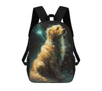 sinyumoney Sac À Dos 3D Pour Enfants Golden Retriever Dog Myth Sacs Imprimés Sac D'école Sac À Dos Léger Sac À Dos Tendance Et Amusant Pour Enfants 17inch
