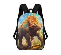 sinyumoney Sac À Dos 3D Pour Enfants Golden Spiked Beast in Wildscape Sacs Imprimés Sac D'école Sac À Dos Léger Sac À Dos Tendance Et Amusant Pour Enfants 17inch