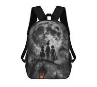 sinyumoney Sac À Dos 3D Pour Enfants Halloween Night Out Sacs Imprimés Sac D'école Sac À Dos Léger Sac À Dos Tendance Et Amusant Pour Enfants 17inch