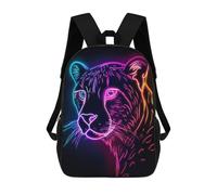 sinyumoney Sac À Dos 3D Pour Enfants Jaguar Animal Neon Sacs Imprimés Sac D'école Sac À Dos Léger Sac À Dos Tendance Et Amusant Pour Enfants 17inch