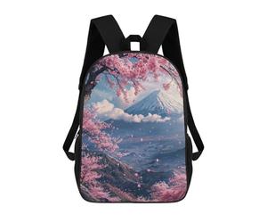 sinyumoney Sac À Dos 3D Pour Enfants Japan Mount Fuji Sakura V2 Sacs Imprimés Sac D'école Sac À Dos Léger Sac À Dos Tendance Et Amusant Pour Enfants 17inch