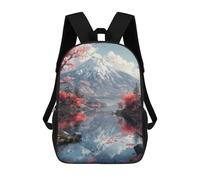 sinyumoney Sac À Dos 3D Pour Enfants Japan Temple Inspiration Sacs Imprimés Sac D'école Sac À Dos Léger Sac À Dos Tendance Et Amusant Pour Enfants 17inch